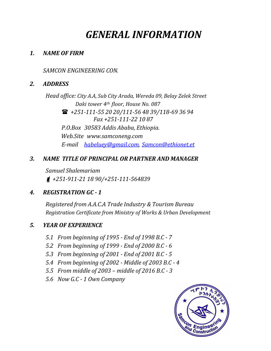 Company Profile & Awards — page 11